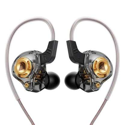 Original QKZ AK6 In Ear Earphone 6 Dynamic Driver Unit Headphone With Mic Stereo Sports HIFI Subwoofer Headset Monitor Earbuds