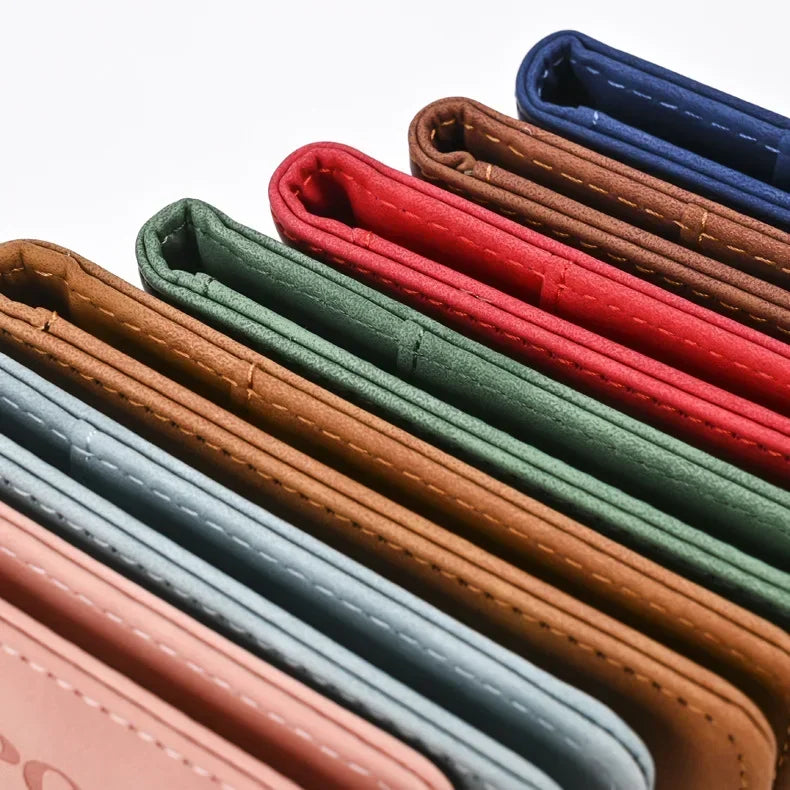 10 Colors Men Women PU Leather Travel Mad Passport Cover Holder Case Ticket Wallet with Credit Card Holder Protector Cover