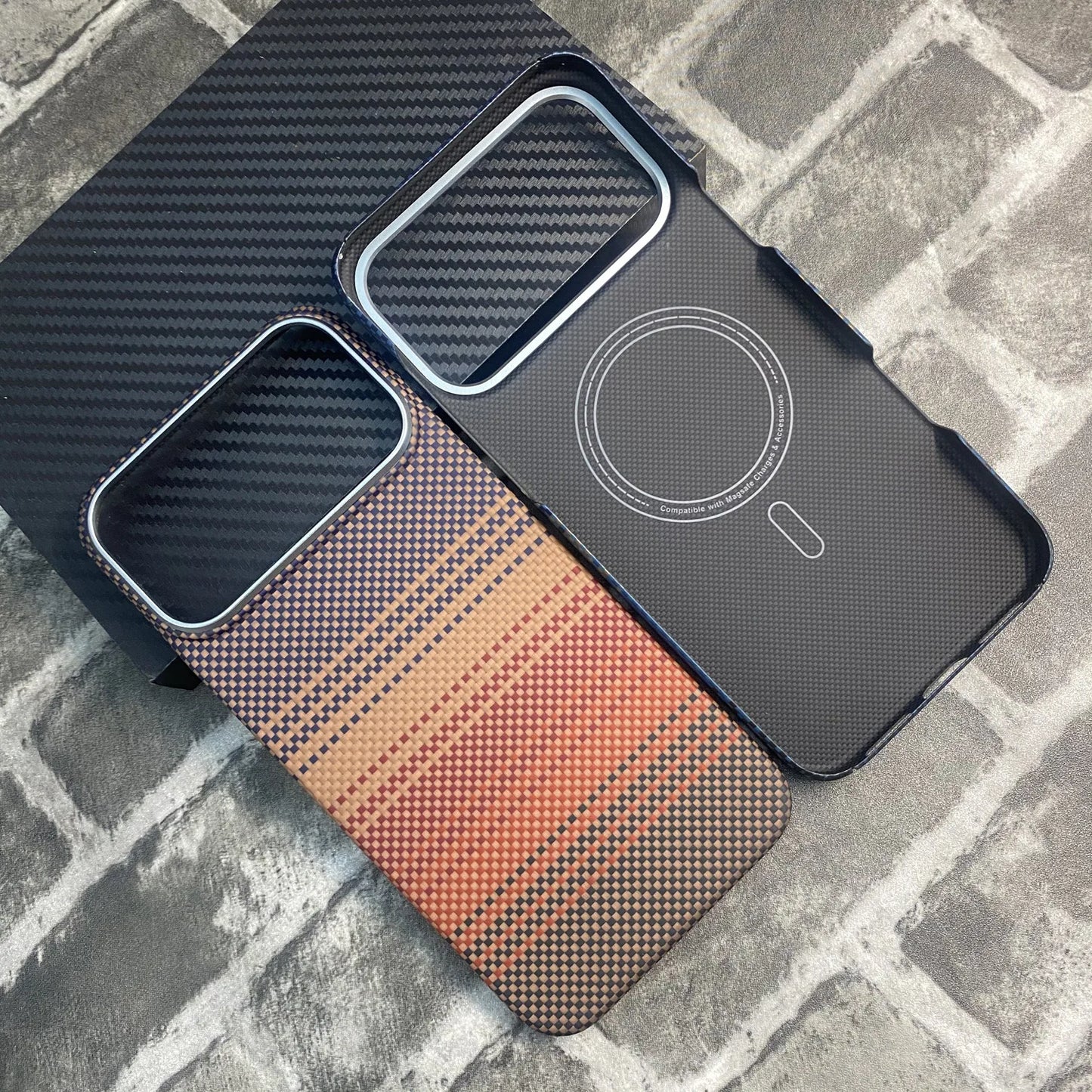 100% Kevlar Aramid Carbon Fiber Case For iPhone 17 Pro Max 17Pro With Magsafe Luxury Cover Magnetic Ultra-Thin Phone Back Case