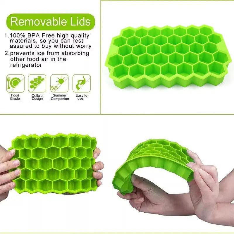 Honeycomb 37 Grid Ice Cube Tray DIY Mold