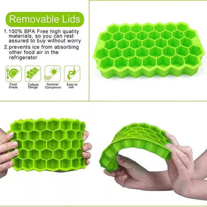Honeycomb 37 Grid Ice Cube Tray DIY Mold