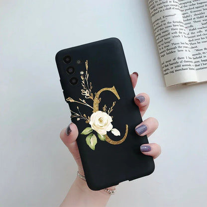 Flower Alphabet Soft TPU Case for Samsung Galaxy A Series