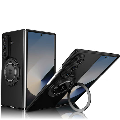 Luxury Military Armor Solid Color Magnetic 360 Bracket Phone Case For Samsung Z Fold 8 7 6 5 4 3 ZFold8Ultra for Magsafe Cover