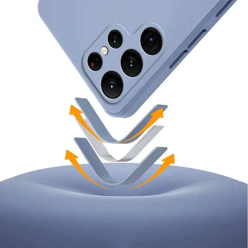 Soft TPU Silicone Shockproof Phone Case for Samsung