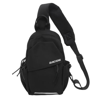 Crossbody Bag Men's Single Shoulder Small Backpack Chest Bag Women's Cycling Sports Mountain Climbing Boys Tablet Lightweight Mo
