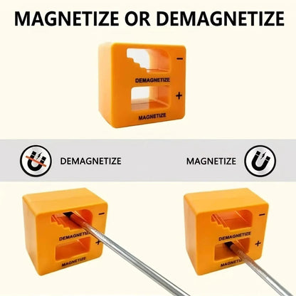 11-Piece Magnetic Screwdriver Set Magnetic Tips Yellow Manual Repair Tool Kit Handy Bucket Cushion Handle for 11pcs/bucket
