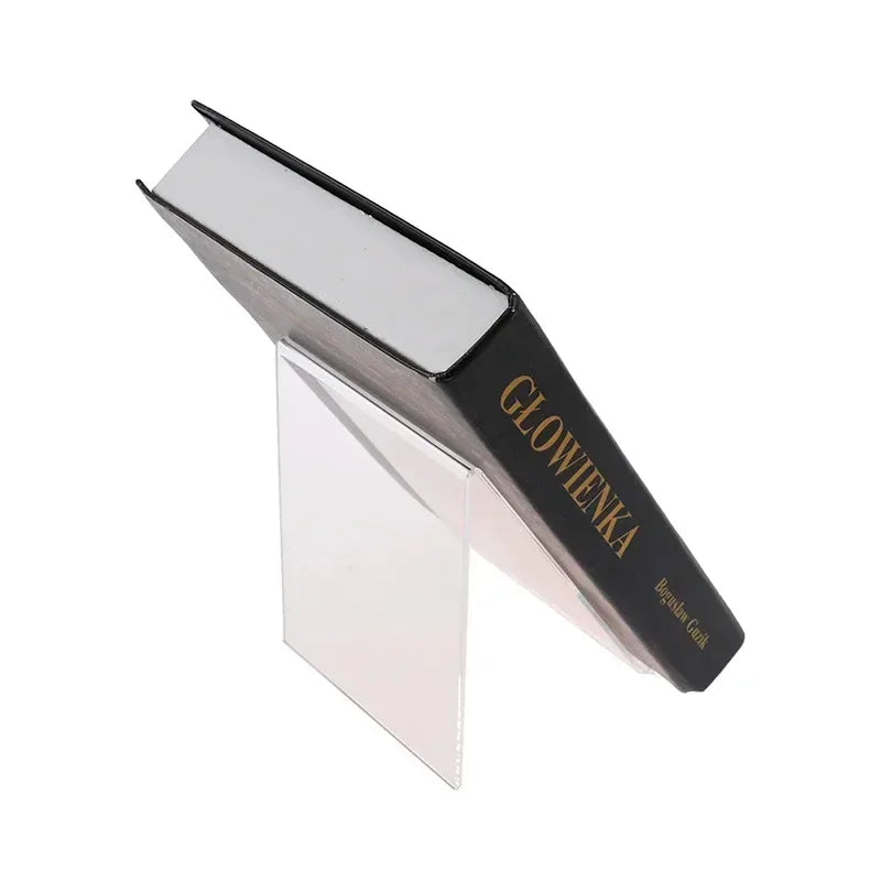 Clear Acrylic Book Display Stand - Multi-Angle Adjustable Photo Frame, Brochure Holder, Artwork Organizer for Tabletop Shelf - Urbizia