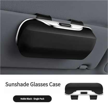 Car Visor Glasses Case Premium ABS Flocking Inner Auto Sunglasses Organizer Storage Case Anti-Scratch Eyeglasses Protection Box