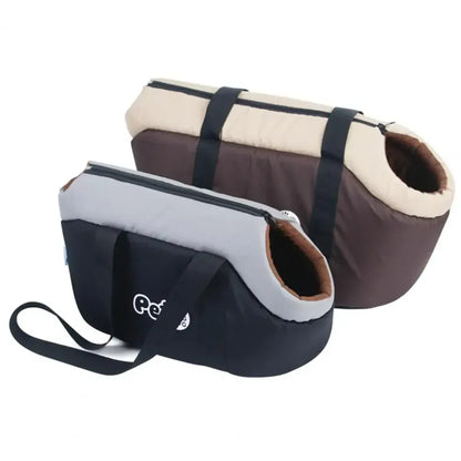Pet Bag Soft-Sided Adjustable Fabric Interior Pad Carrier Tote for Pet Cat Carrier Outgoing Travel Breathable Pets Handbag - Urbizia