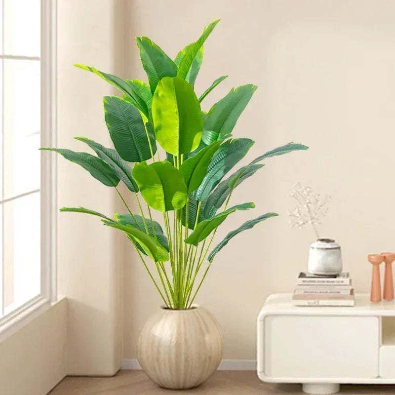 Artificial Tropical Palm & Monstera Leaves Decor - Urbizia