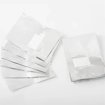 100Pcs Bag Aluminium Foil Nail Art Soak Off Polish Nail Removal Wraps Towel Gel  Remover Manicure Tool