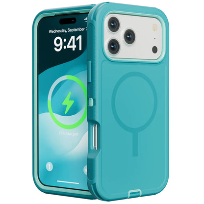 Rugged Armor OTT Defender Box Magnetic Phone Case For IPhone17 Pro Max Air 16 15 14 13 12 For Magsafe Shockproof Protect Cover