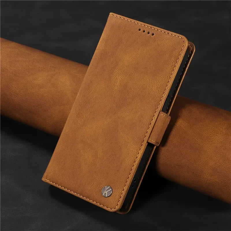 Magnetic Flip Wallet Case For Samsung Galaxy S8 S9 S10 Plus S20 S21 FE S22 S23 S24 S25 Ultra Holder Leather Stand Book Bag Cover