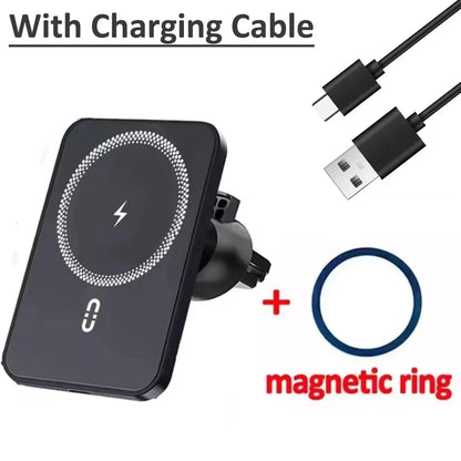 30W Car Air Vent Magnetic GPS Phone Holder Stand Wireless Charger For Magsafe iPhone 16 15 14 13 12 Pro Max Cell Fast Charging