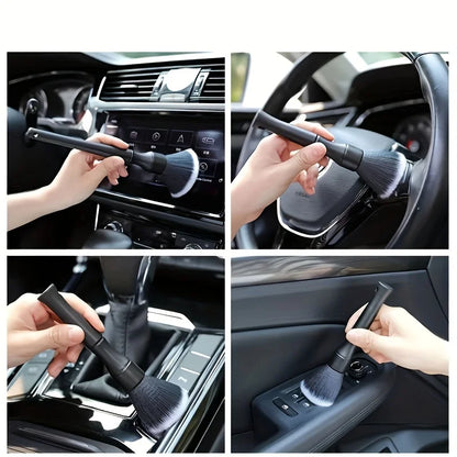 1pcs Car Interior Detailing Brush Soft Bristle Cleaning Brush Motorcycle CarCleaning Tool Auto Detail Dash Duster Brush