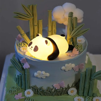 New Panda LED Night Light Living Room Cute Panda Plastic Lamp Bedside Decor Creative Kids Night Light Birthday Gift Decoration - Urbizia