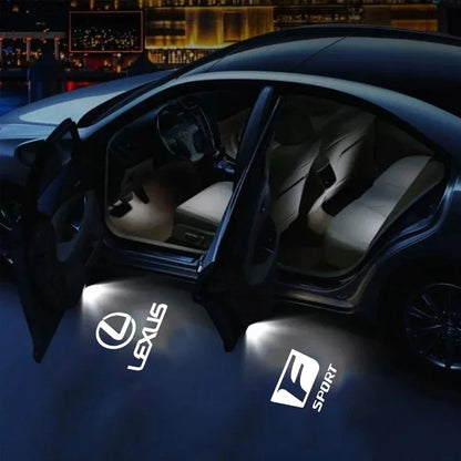 2Pcs LED Car Door Projector Logo High Definition Welcome Light For Lexus FSPORT LBX NX RX 350h 450h Plug-in Hybrid ES UX 300e