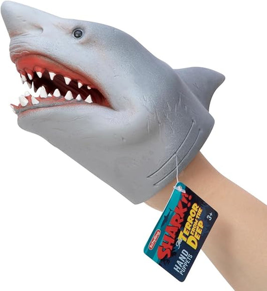 Schylling Shark Hand Puppet – Realistic Soft Rubber Toy for Kids - Urbizia