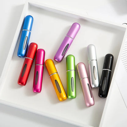 1/3/5/10pcs travel Leak portable mini perfume bottle with Bottom Fill Function aluminum refillable 5ml spray bottle