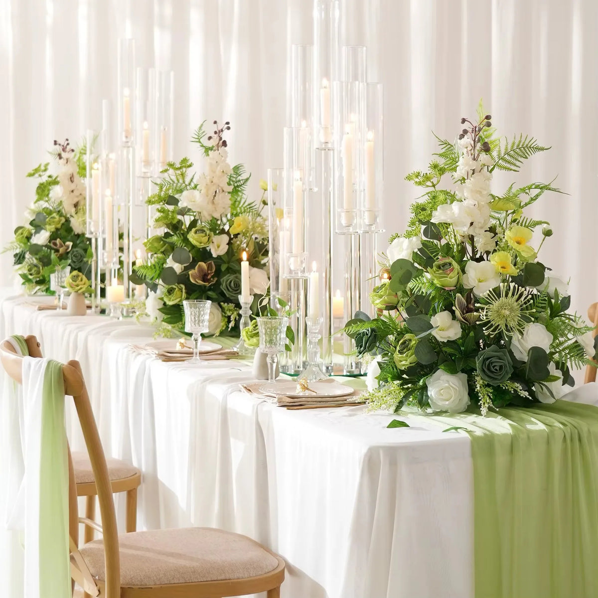 A8966 Red Free Standing Centerpieces Flowers Ball Bouquet Artificial Rose Arrangements Balls Table Sofa Runner For Wedding Event