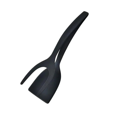 2-in-1 Flip Spatula Tongs Kitchen Cooking Turner Tool