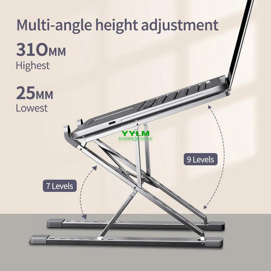 Aluminum Adjustable Laptop Stand Foldable Cooling Holder