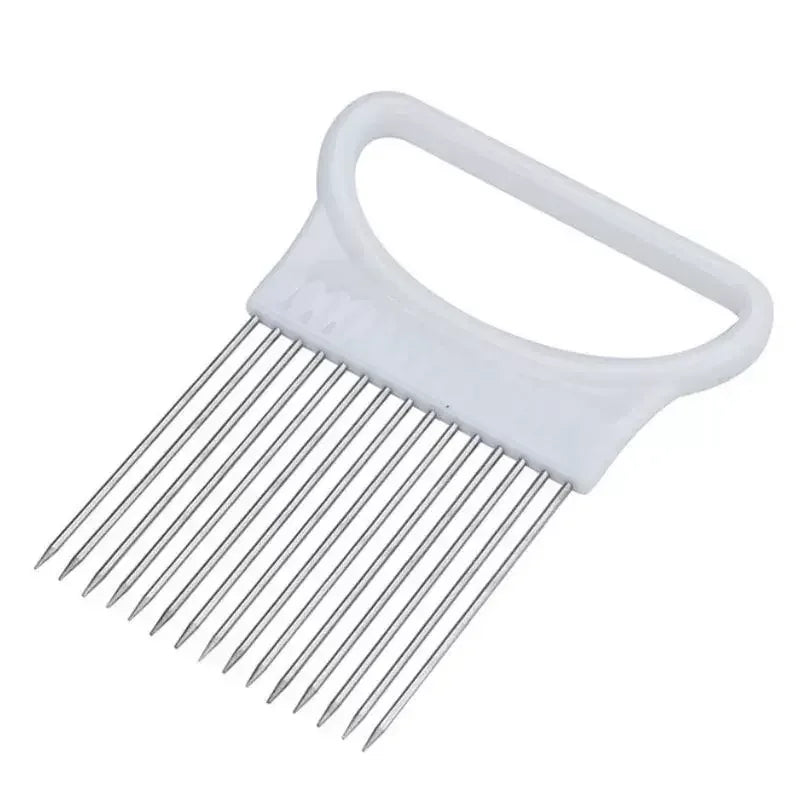 Onion Slicer Holder Stainless Steel Kitchen Tool