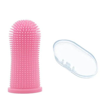 Silicone Finger Toothbrush for Dogs and Cats – 360° Teeth Cleaning