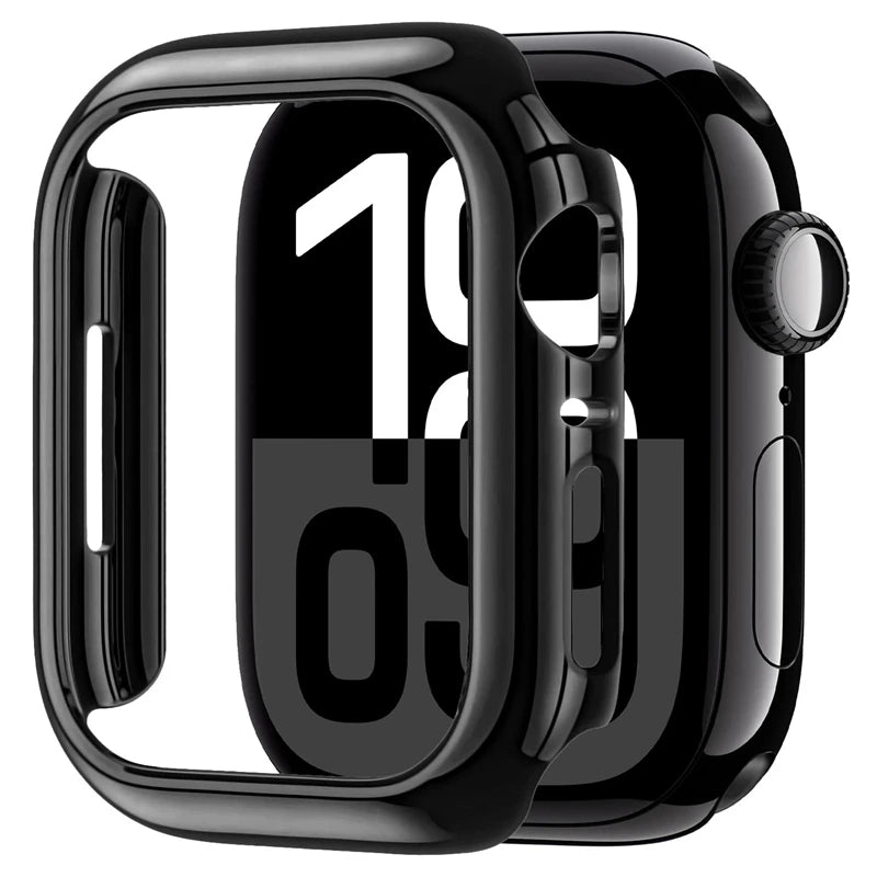Case for Apple Watch 45mm 41mm 40mm 44mm 42mm 46mm Protective Cover Matte Hard PC Bumper Frame No Glass iWatch 10 SE 9 8 7 6 5 4