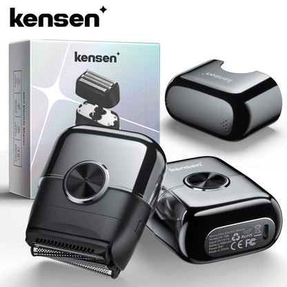 KENSEN S26 Electric Shaver for Men 4D Floating Blades Foil Shavers Waterproof 8000RPM Beard Trimmer Portable Mini Electric Razor