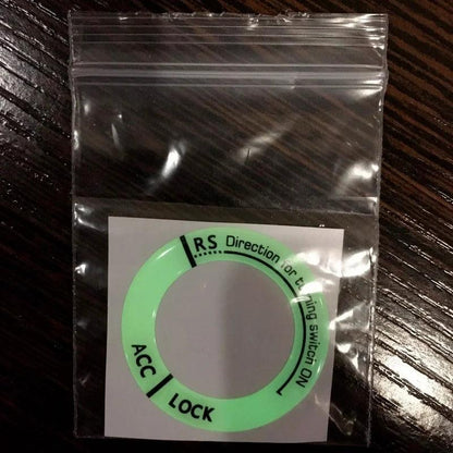 Night Luminous Car Ignition Key Ring Sticker
