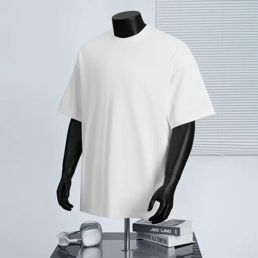 1pcs T Shirt for Men Summer 100% Cotton Short Sleeve Breathable Casual Hip-Hop Y2k tops Running Top Solid Color Man Clothes
