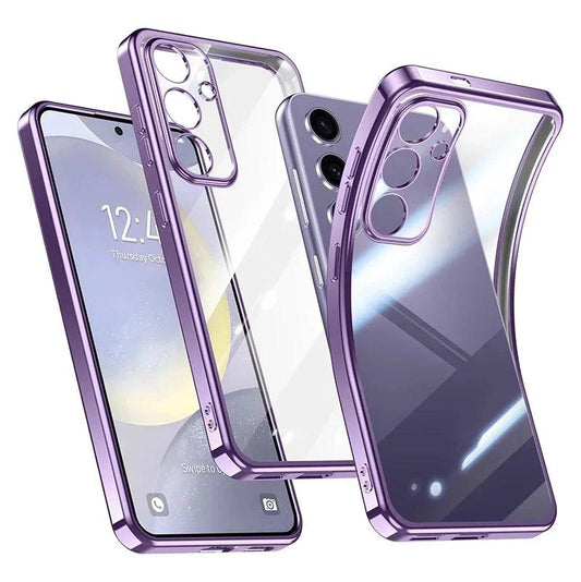 Plating Silicone Clear MagSafe Case for Samsung Galaxy