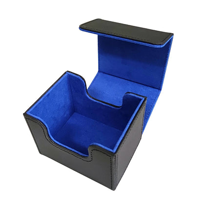 Premium Pu Leather Card Storage Box Large Capacity Sleek Minimalist Style For Sport Cards  Game Decks Durable Portable Organizer