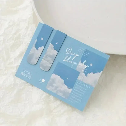 2pcs Forest Landscape Magnetic Bookmark For Pages Books Readers - Urbizia