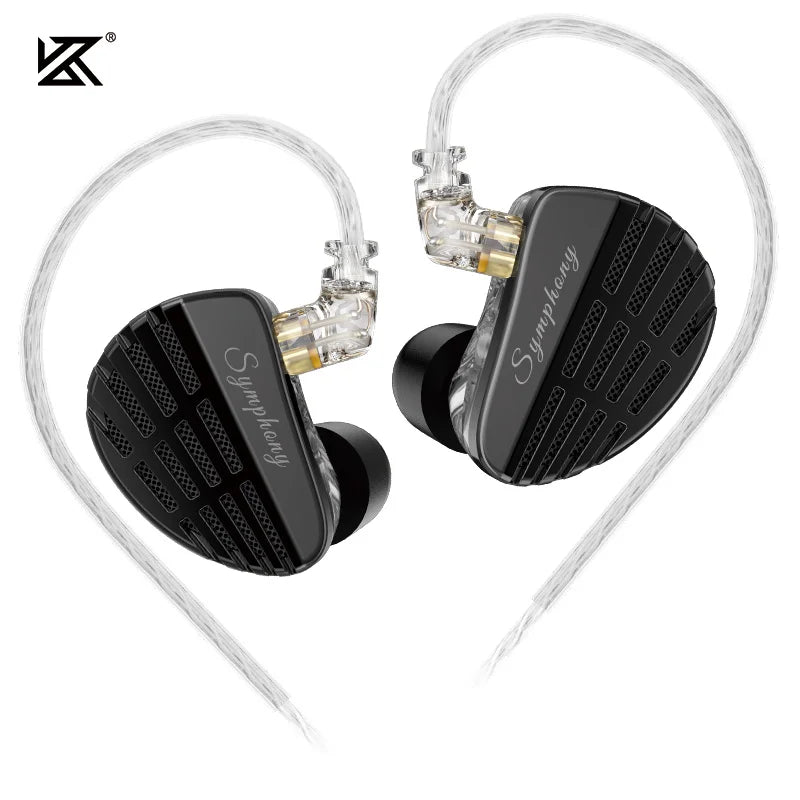 KZ Symphony Dynamic Headphones, HIFI, DJ Gaming Headsets, self-designed planar driver, Highsets-Performance