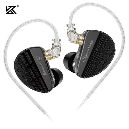 KZ Symphony Dynamic Headphones, HIFI, DJ Gaming Headsets, self-designed planar driver, Highsets-Performance