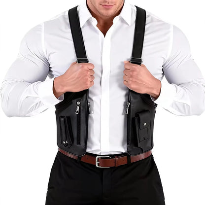 Men'S Retro Strap Underarm Bag Multifunctional Outdoor Backpack Cycling Hiking Phone Bag Holiday Gift for Boyfriend Father
