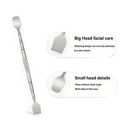 1Pcs Double-Ended Blackhead Remover: Facial Pore Cleanser, Exfoliator, and Massage Tool for Smooth Skin