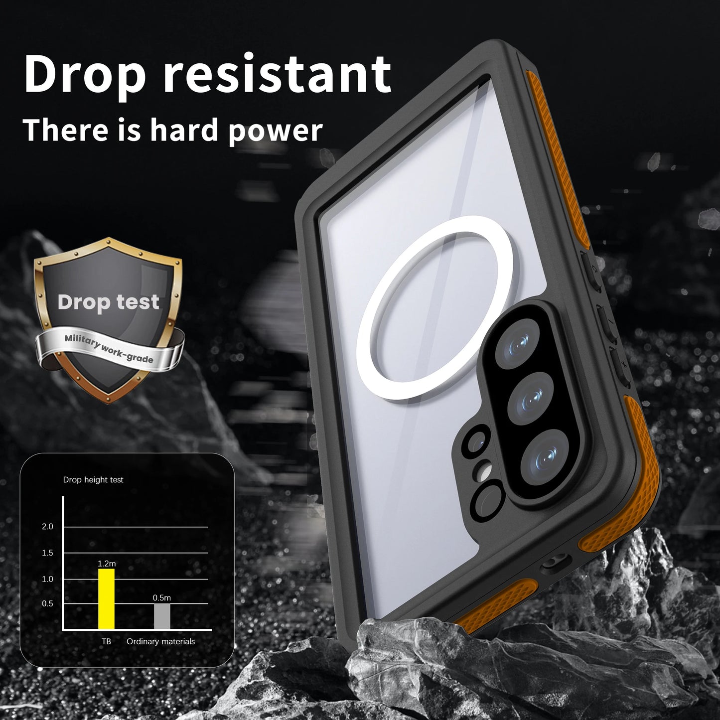 Waterproof case suitable for Samsung S26 Ultra and S26, essential for swimming, IP68 fully sealed phone case, hot-selling