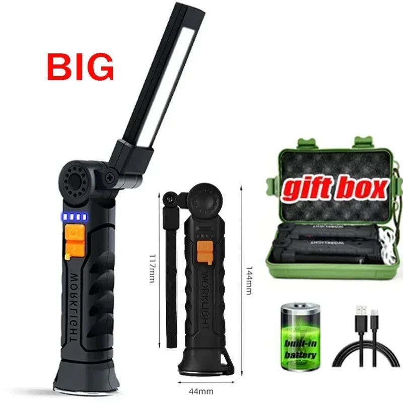 Portable USB Rechargeable COB LED Work Light - Urbizia