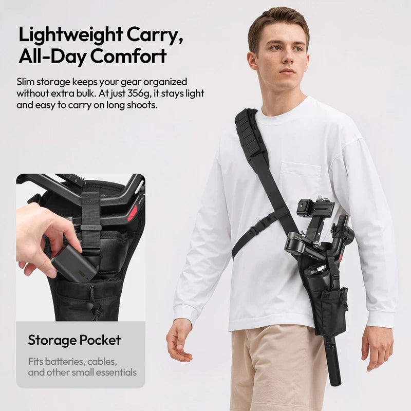 Ulanzi CB01 Camera Gimbal Holster for RS 3 Mini / RS 3 / RS 4 Mini / RS 4 Pro Stabilizer Expandable Shoulder Strap
