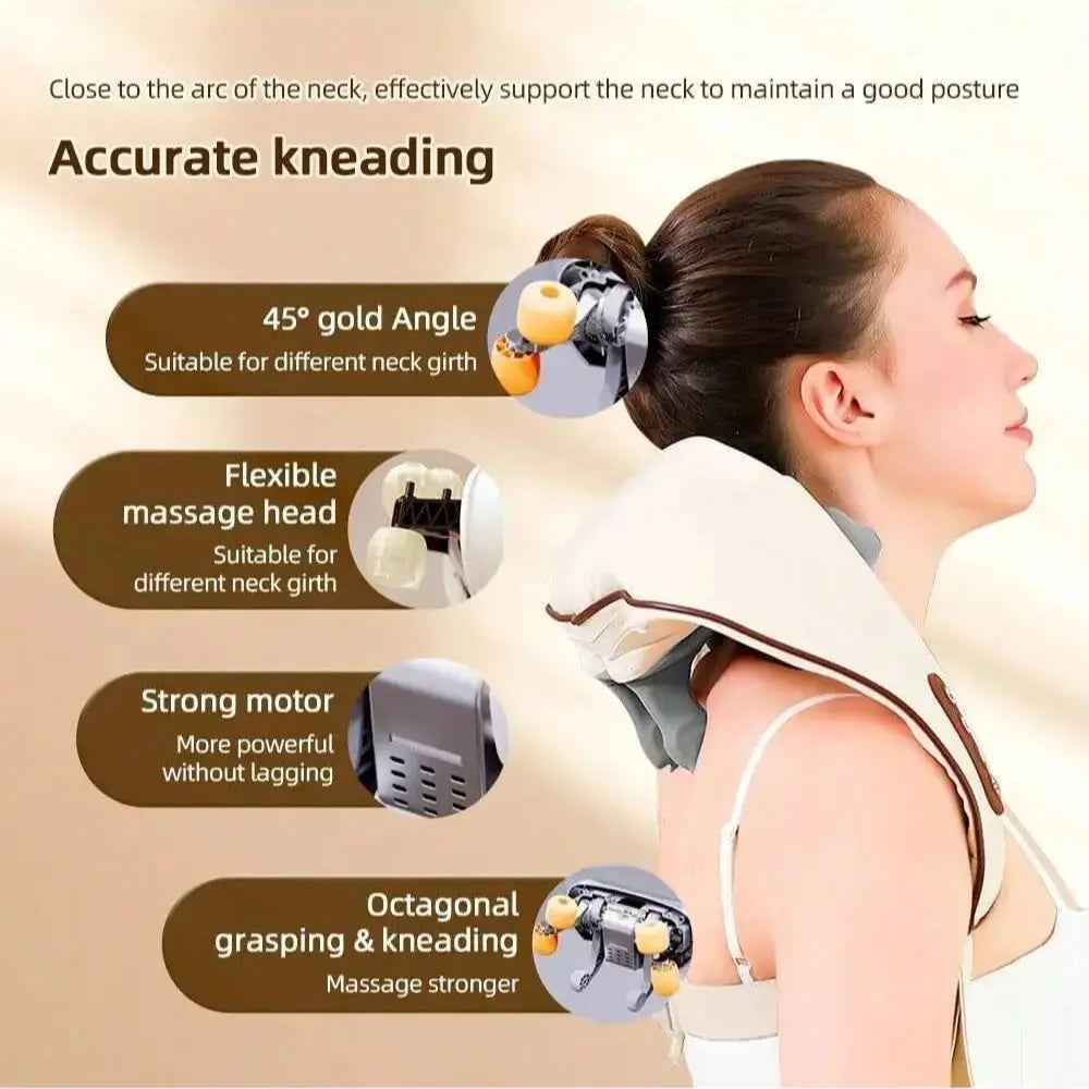 Manual Wooden Massage Roller – Full-Body Handheld Massager