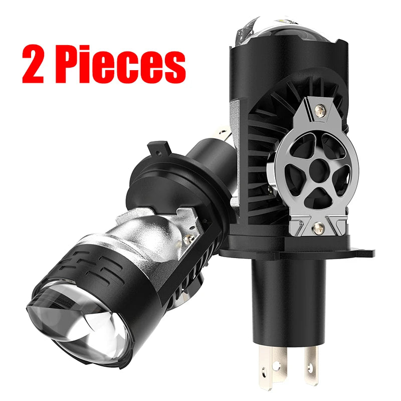 H4/9003/HB2 LED Headlight Bulb Projector Lens Canbus Super Bright LED 3000W 3500000LM 6000K Hi/Low Light Apply to Car&Motorcycle