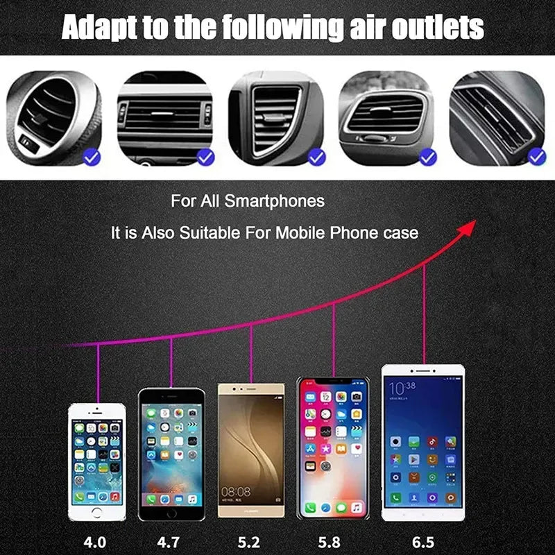30W Wireless Car Charger Mount – Auto-Clamping Air Vent Holder - Urbizia