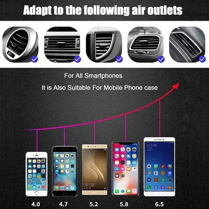 30W Wireless Car Charger Mount – Auto-Clamping Air Vent Holder - Urbizia