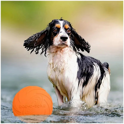 Silicone Flying Saucer Funny Dog Cat Toy Dog Game Flying Discs Resistant Chew Puppy Training Interactive Pet Supplies - Urbizia