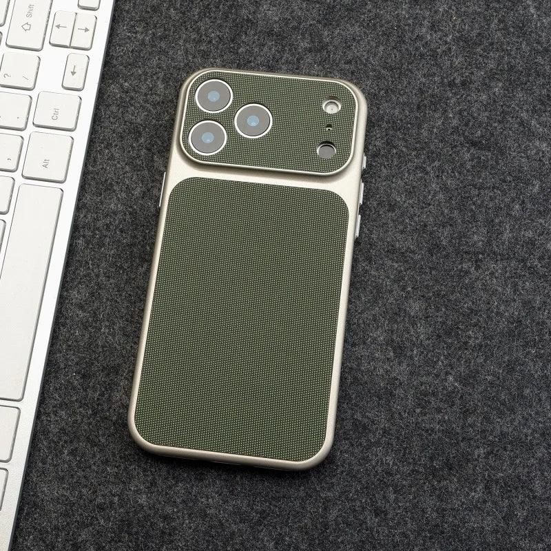 Vintage Woven Leather Textured Case for iPhone