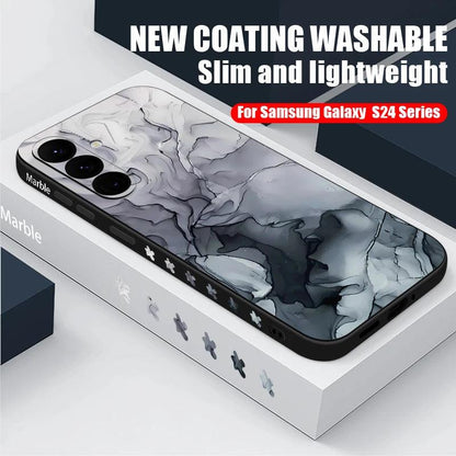 Marble Hand Lanyard Case For Samsung Galaxy S26 S25 S24 Ultra S23 FE A56 A17 A36 A55 A54 A16 A15 5G Soft Silicone Phone Cover