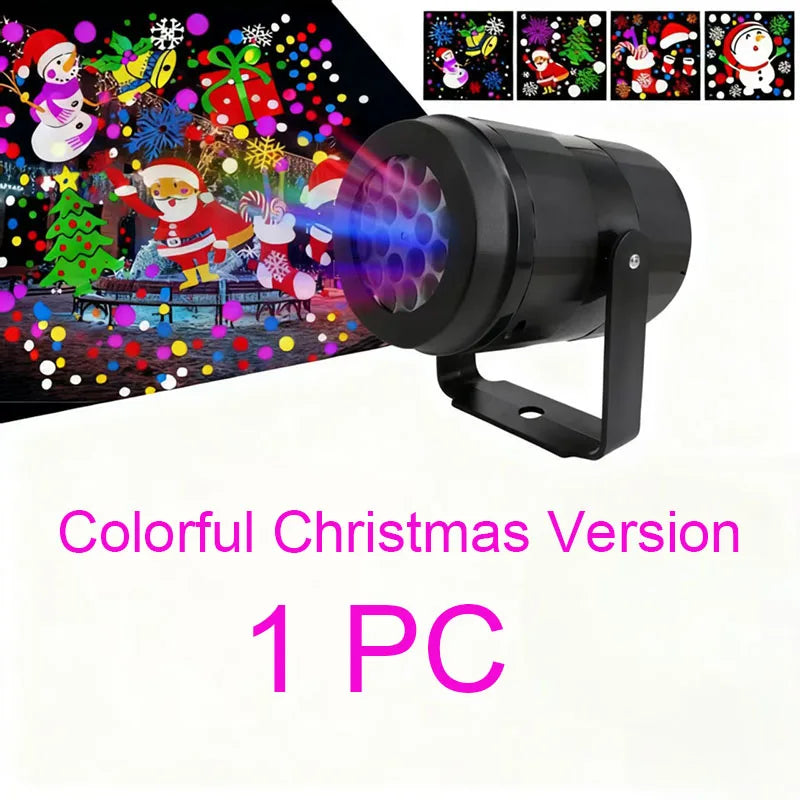 Snowflake Christmas Laser Projector Light — 16 Patterns
